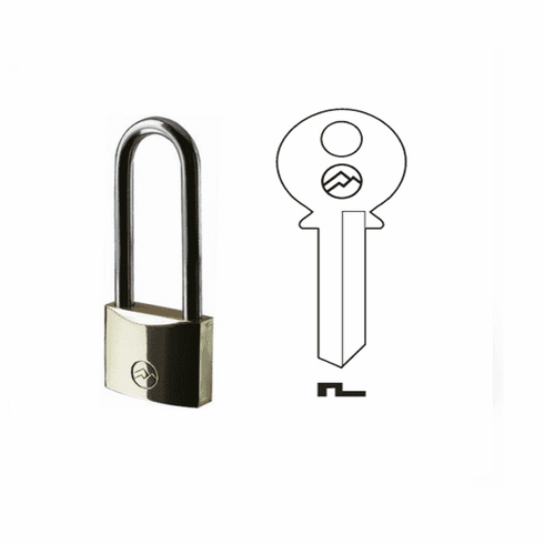 OLYMPUS BP125LS-KD Olym 1-1/4 Brass Padlock 2-1/8 Shackle