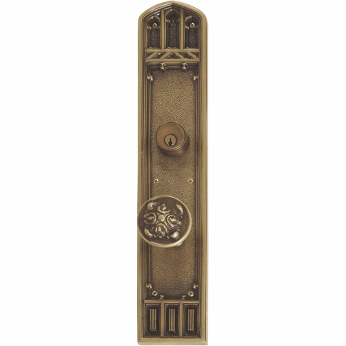 Oxford D04-K584 Interior/Exterior Door Set: 3-3/8" x 18" (Dummy, Passage, Privacy, Tubular or Mortise Lock)