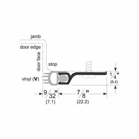 PEMKO 306DV-36X84 306Dv 36 X 84 Weatherstrip