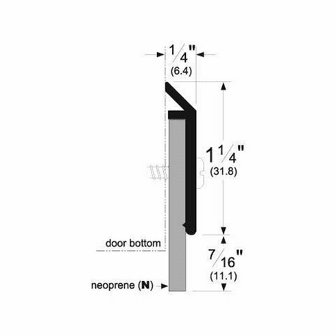 PEMKO 315CN-48 Door Bottom Sweep 315CN48 315CN 48