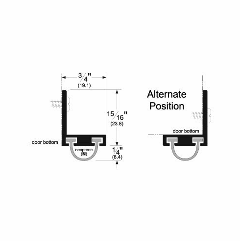 PEMKO 317DN-36 Door Bottom