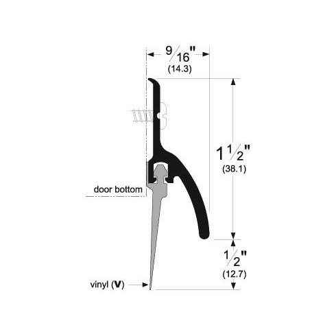 PEMKO 345AV-42 Door Bottom Sweep
