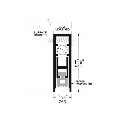 PEMKO 4131CRL-42 Door Bottom - Automatic (Surface)