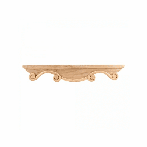 Hardware Resources PFM2-ALD 16" x 1" x 2-1/2" Pedestal Foot Middle  Species: Alder