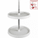 Hardware Resources PLSR218 18" Diameter Round Plastic Lazy Susan Set with Twist and Lock Adjustable Pole.  Includes 2 Shelves, 1 Mounting Pole, Mou