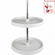 Hardware Resources PLSR228 28" Diameter Round Plastic Lazy Susan Set with Twist and Lock Adjustable Pole.  Includes 2 Shelves, 1 Mounting Pole, Mou