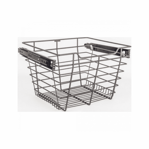 Hardware Resources POB1-141711ORB Closet Pullout Basket 14"D x 17"W x 11"H.  Heavy Duty Wire Construction and 100 lb Rated Slides.  Easily Installs in 32