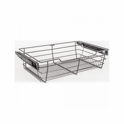 Hardware Resources POB1-16236ORB Closet Pullout Basket 16"D x 23"W x 6"H.  Heavy Duty Wire Construction and 100 lb Rated Slides.  Easily Installs in 32 m