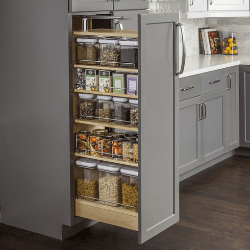 PPO2-848 Wood Pantry Cabinet Pullout 8-1/2" x 22-1/4" x 47"