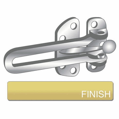 PRO-LOK EDL-100-B Swing Bar Door Guard - Brass