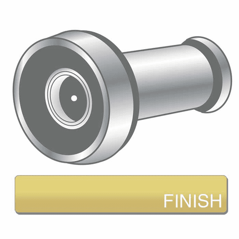 PRO-LOK EDV-120-PB Door Viewer 190 Degrees 1/2 Brass