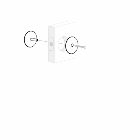 PRO-LOK EHC-100-B 2-5/8 Hole Cover Brass