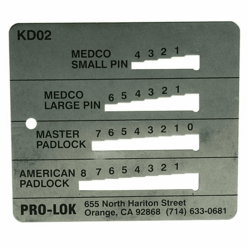 PRO-LOK KD02 Prolk Key Decoder Med/Mas/Am