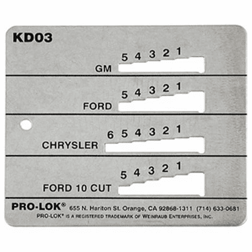 PRO-LOK KD03 Prolk Key Decoder Gm/Ford/Chy