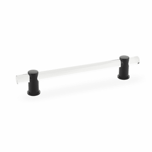 Schaub 406-10B Lumiere, adjustable acrylic bar pull, 6" cc, with Oil Rubbed Bronze stems