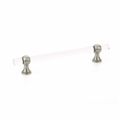 Schaub 416-15 Lumiere Transitional, Adjustable acrylic bar pull, 6" cc, with Satin Nickel stems
