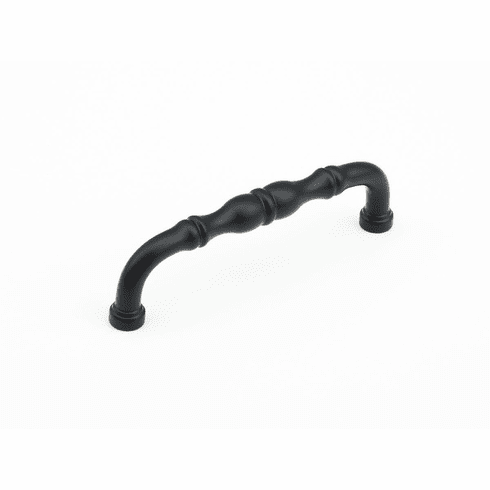 Schaub 747-FB Colonial, Pull, Flat Black, 4" cc