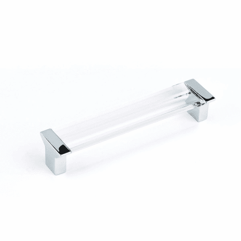 Schaub 316-26-CL Positano, Pull, Polished Chrome, Clear, 5-1/16" cc