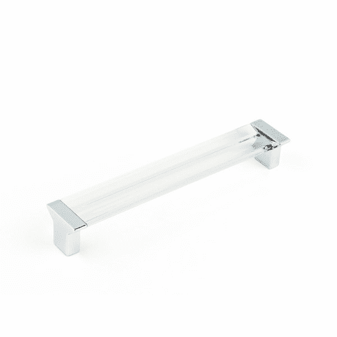 Schaub 317-26-CL Positano, Pull, Polished Chrome, Clear, 6-5/16" cc