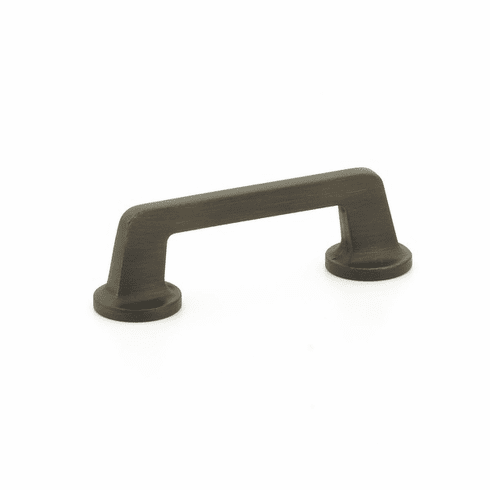 Schaub 200-ABZ Northport, Pull, round bases, 3-1/2" cc, Ancient Bronze