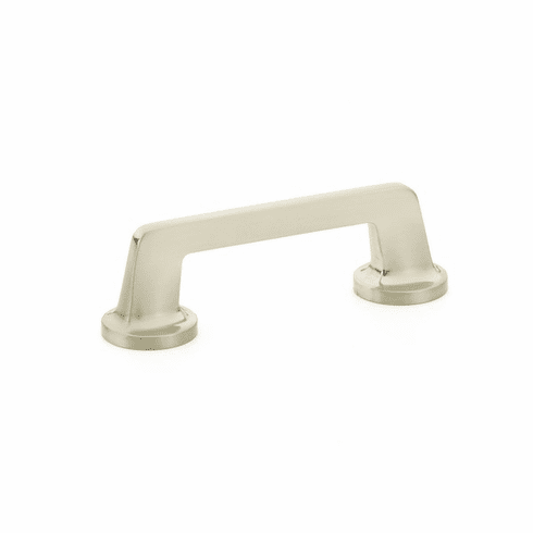 Schaub 200-BN Northport, Pull, round bases, 3-1/2" cc, Brushed Nickel