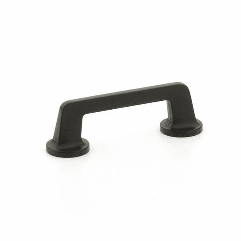 Schaub 200-MB Northport, Pull, round bases, 3-1/2" cc, Matte Black