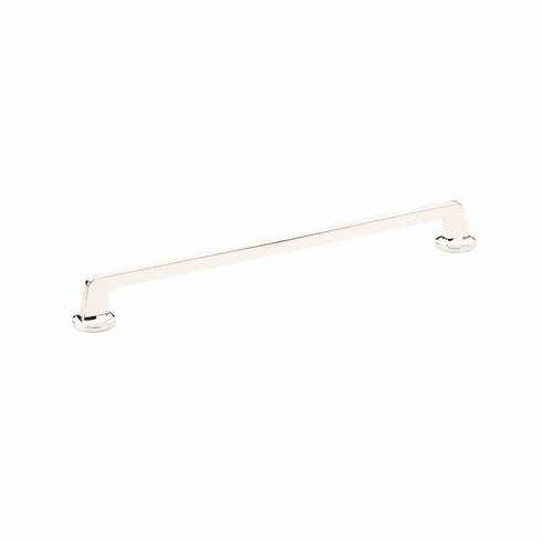Schaub 204-PN Northport, Pull, round bases, 12" cc, Polished Nickel