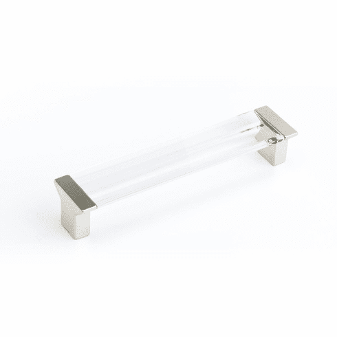 Schaub 316-15-CL Positano, Pull, Satin Nickel, Clear, 5-1/16" cc