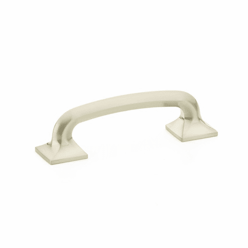 Schaub 205-BN Northport, Pull, square bases, 3-1/2" cc, Brushed Nickel