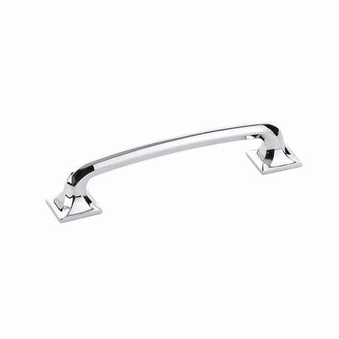 Schaub 216-26 Northport, Pull with Square Bases, Polished Chrome, 5" cc