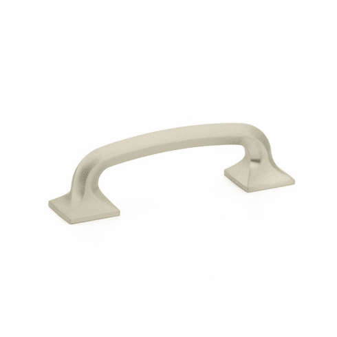 Schaub 205-15 Northport, Pull, square bases, 3-1/2" cc, Satin Nickel