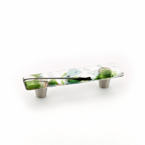 Schaub 30-COT Ice, Pull, Glass, Confetti Turquoise 3 " cc..