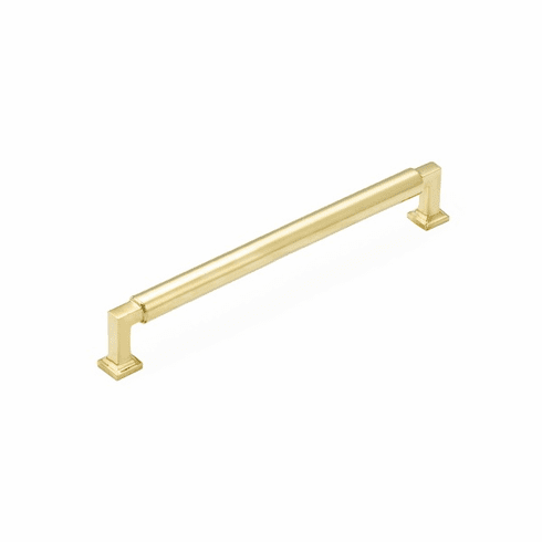 Schaub 478-UNBR Haniburton, Pull, 8" cc, Unlacquered Brass