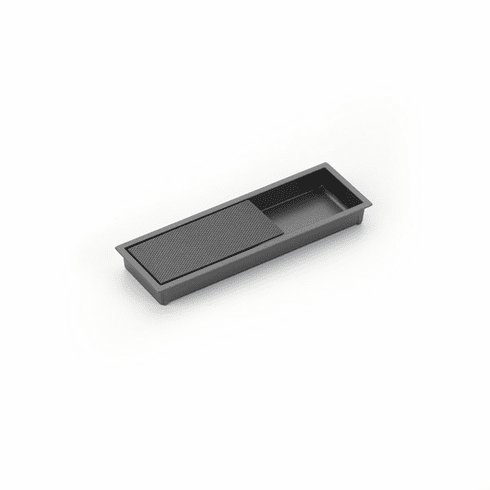 Schaub 1206-GM Modo, Rectangular Recessed Pull, Gun Metal, 6-1/4" x 2" Overall