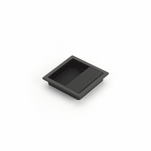 Schaub 1208-MB Modo, Square Recessed Pull, Matte Black, 3-7/8" x 3-7/8" Overall