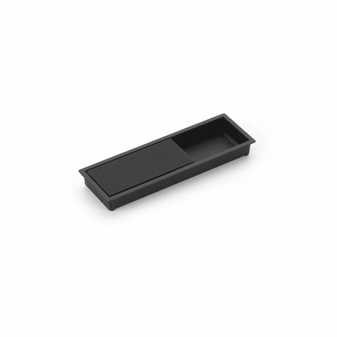 Schaub 1206-MB Modo, Rectangular Recessed Pull, Matte Black, 6-1/4" x 2" Overall