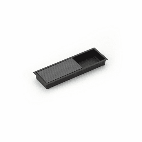 Schaub 1210-MB-GM MODO, Rectangular Mixed Recessed Pull, Matte Black/Gun Metal, 6-1/4" x 2" Overall