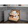 Hardware Resources RO33-WB Preassembled Rollout Shelf System for 33" Cabinet Openings.  Featuring 21" Undermount Soft Closing Drawer Slides.   Prea