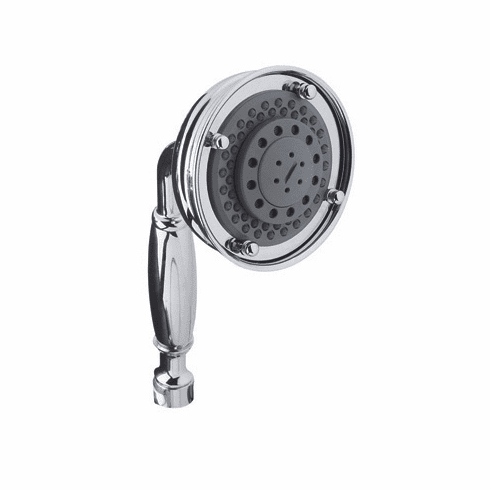 ROHL 1151/8APC Rohl Three Function Five Jet Straight Classic Handshower With All Metal Brass Handle With Flow Restrictor In Polished Chrome