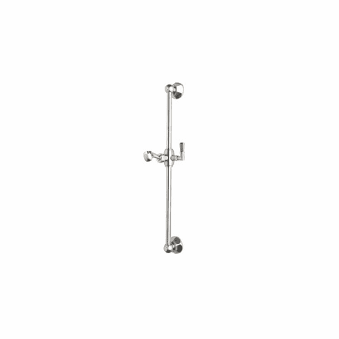 ROHL 1230STN Rohl Palladian All Brass Sliding Rail In Satin Nickel With Metal Lever On Sliding Mechanism