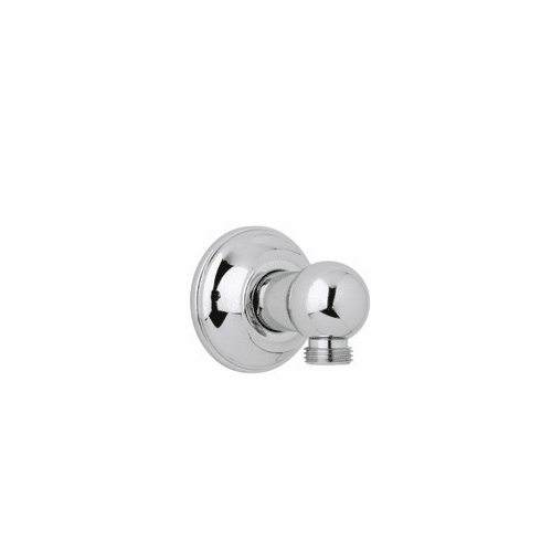 ROHL 1295PN Rohl Wall Outlet 1/2^F Npt Round Connection With Brass Sliding Flange In Polished Nickel To Hose And Handshower
