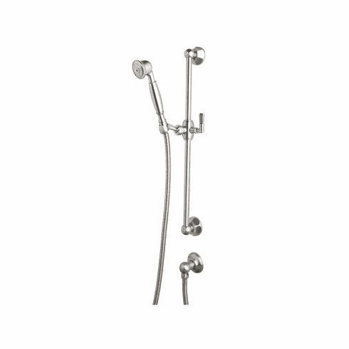 ROHL 1330TCB Rohl Palladian Shower Merchandise Pak Country Handshower Set In Tuscan Brass With 1230 Rail 1105/8 Metal Handshower 16295 Hose And 1295 Wall Outlet