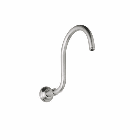 ROHL 1475/12STN Rohl And Michael Berman Wall Mounted Hook Shower Arm 13 3/4^ Projection Brass 1/2^M Npt X 1/2^M Npt In Satin Nickel