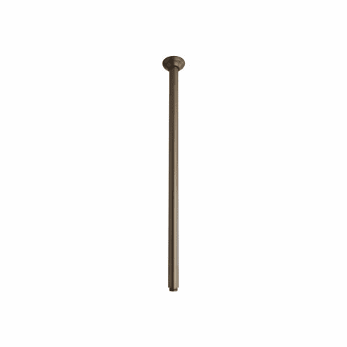 ROHL 1505/24STN Rohl Ceiling Mounted Shower Arm 24 7/16^ Length Brass For Overhead Shower 26Mm Diameter 1/2^M X 1/2^M Npt With Brass Sliding Escutcheon In Satin Nickel