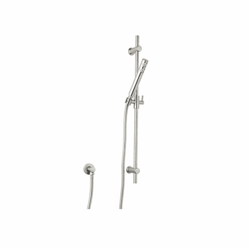 ROHL 1600PN Rohl Modern Shower Merchandise Pak Handshower Set Complete In Polished Nickel With The 1650 Rail 1670/8 Handshower 16295 Hose And 1690 Wall Outlet