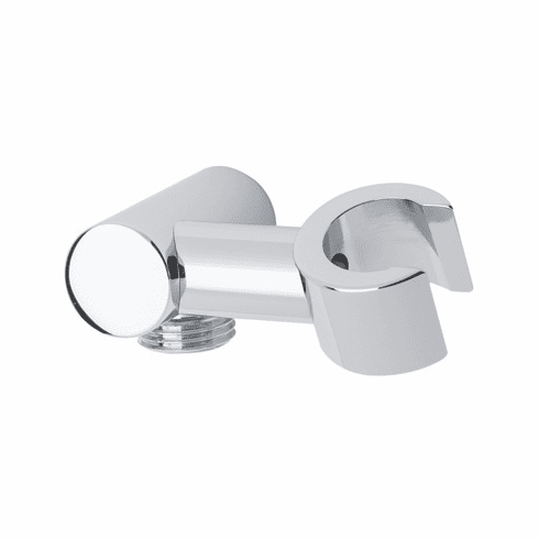 ROHL 1630STN Rohl Cylindric Pivoting Handshower Holder With 1/2^M Outlet And 1/2^F Inlet For Connection To Wall Mount Shower Arm Outlet In Satin Nickel