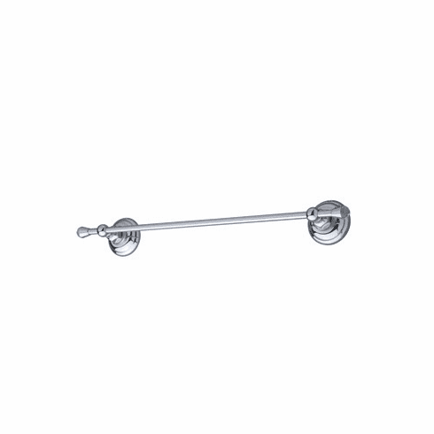ROHL A1486CTCB Rohl Country Bath 24^ Single Towel Bar Rail In Tuscan Brass With Crystal Accents
