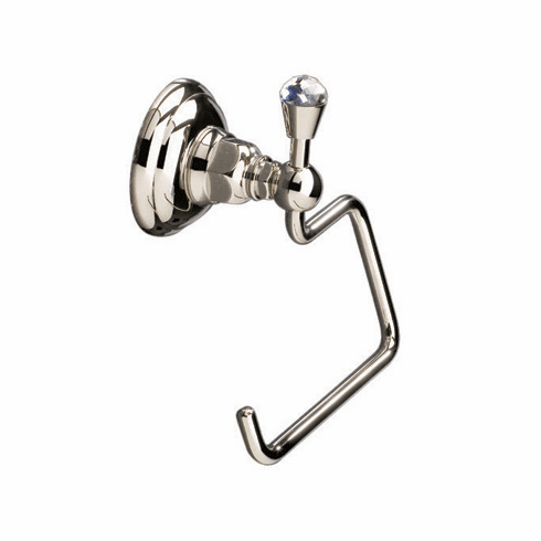ROHL A1492CAPC Rohl Country Bath Single Toilet Paper Tp Holder In Polished Chrome With Crystal Accent