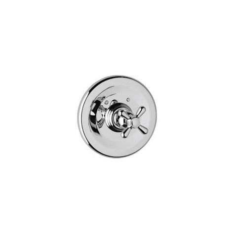 ROHL A2914XMAPC Rohl Country Bath Verona Trim Only Concealed Thermostatic Valve In Polished Chrome With Cross Handle And Without Volume Control