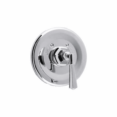 ROHL A4814LMAPC Rohl Palladian Trim Only Concealed Thermostatic Valve In Polished Chrome With Palladian Metal Lever And Without Volume Control